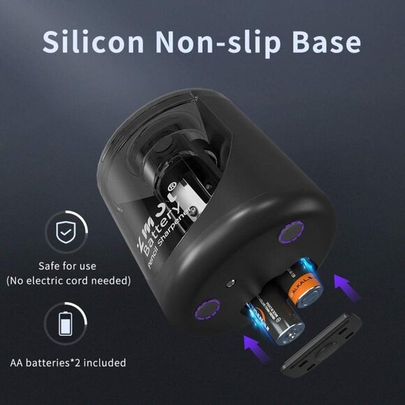 Battery Operated Electric Pencil Sharpener, Quick Sharpener Pencil Sharpener, Po - Picture 6 of 7